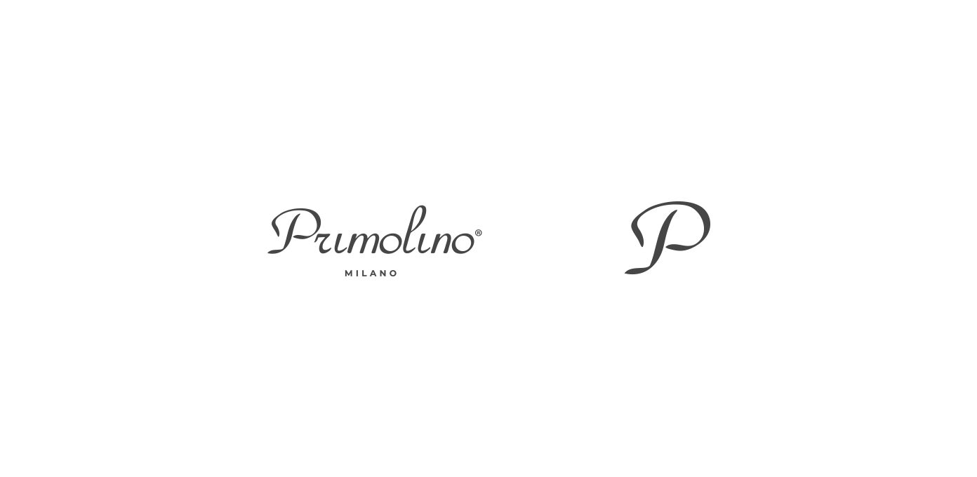 Primolino 2025 logo rebrand animation showing refinement of logotypes and monogram system.