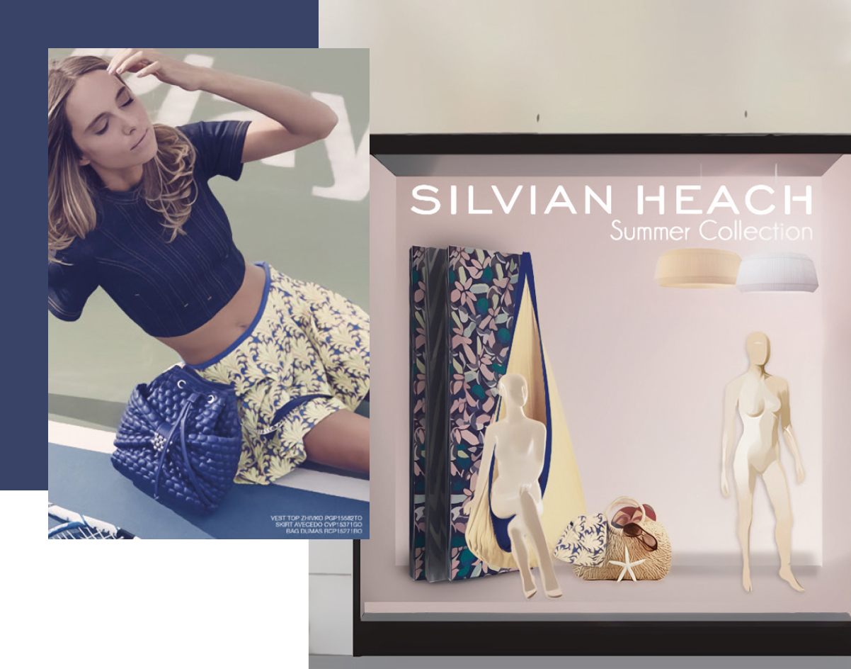 Close-up of the showcase color palette featuring soft, natural tones and layered textures.