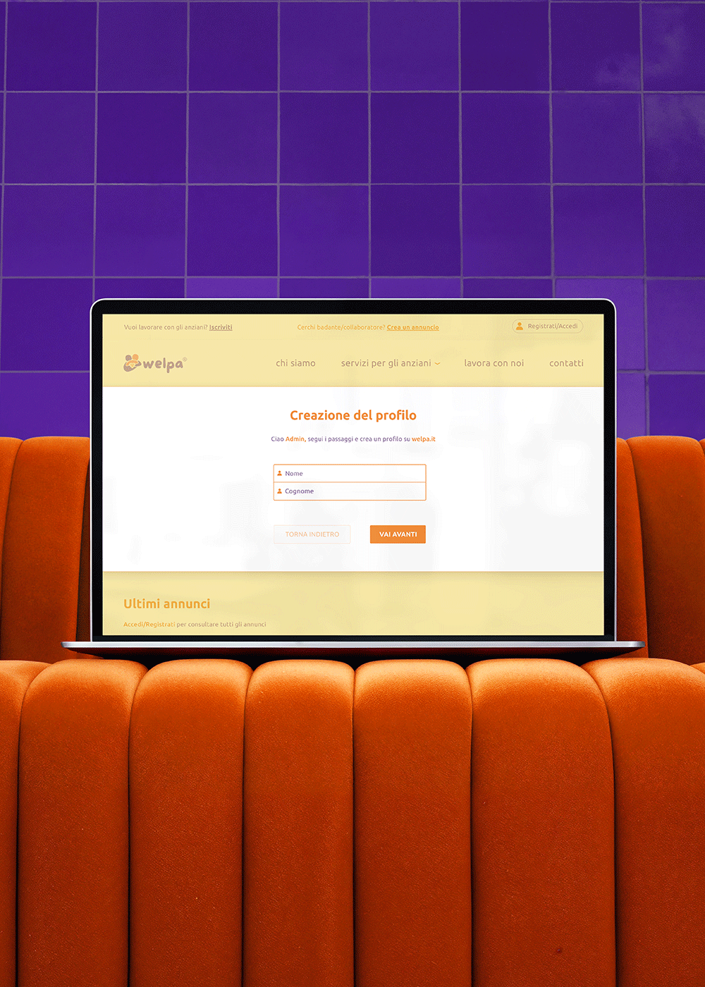 Welpa form interaction and user input states.